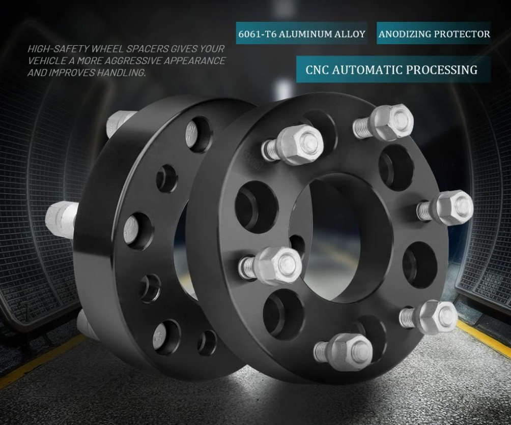 Adaptadores de rueda de 6x5 a 6x5,5 para Chevy Trailblazer Envoy SSR Bravada 1,25 pulgadas centrado en el cubo también conocido como 6x127 a 6x139,7