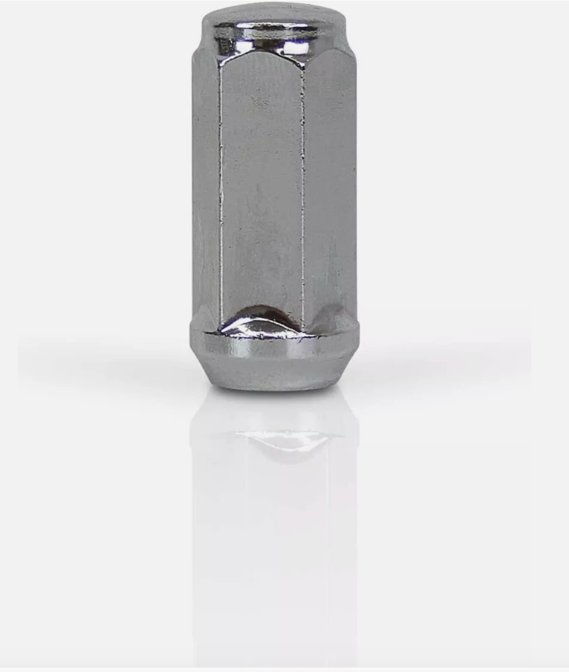 Tuerca de bellota Bulge 14x1,5 negra, parte superior plana hexagonal de 3/4", 1,75" de alto