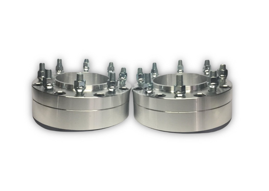 5X5.5 TO 8X170 Hub Centric Wheel Adapters Put Ford F-250 F-350 Super Duty Wheels On RAM 1500 or Jeep CJ 2" Inch 14x1.5, 1/2x20, or 9/16 options