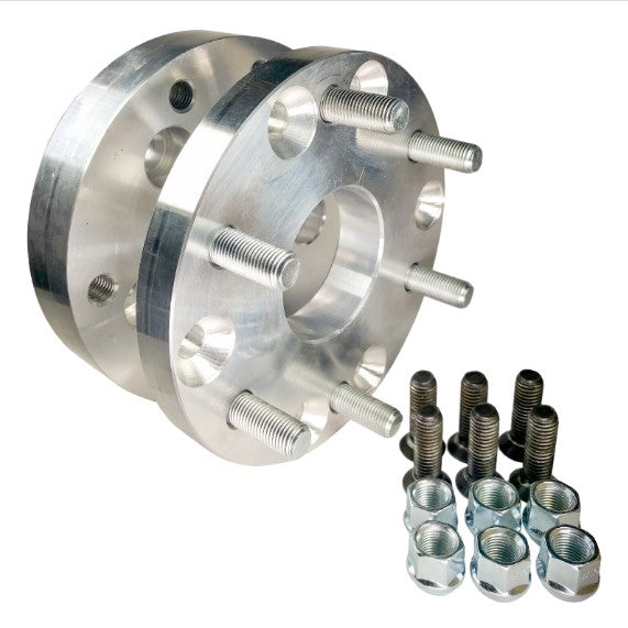Hub Centric Wheel Adapters 5x5 TO 6x135 | Use 6 lug Wheels On 5 Lug Truck | 2" Inch Thick 14x1.5 Studs Made in the USA