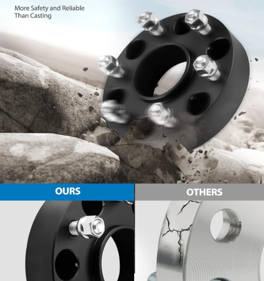 2020-2025 Ford Explorer Hub Centric 5x4.5 Wheel Spacers 5x114.3 Fits All 2020+ Models with 14x1.5 Studs