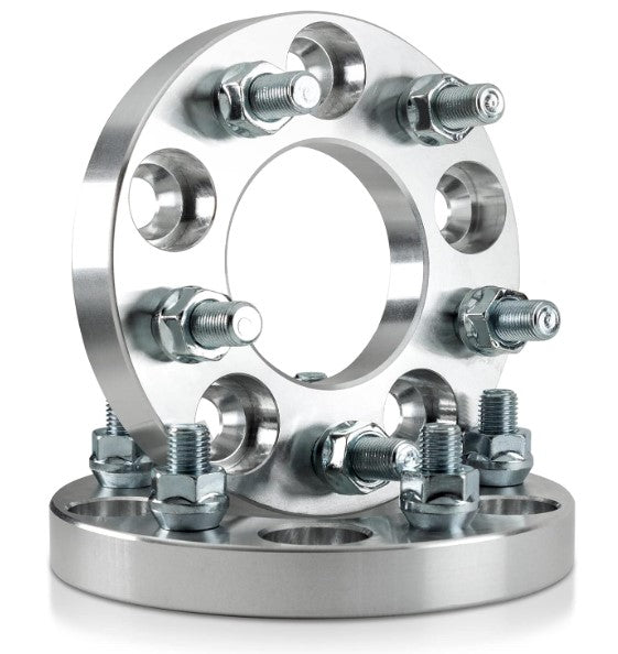 Adaptadores de rueda centrados en bujes de 5x120 a 5x112 de 17 mm de grosor + pernos de orejeta de 12x1,5 | Utilice ruedas Mercedes en un automóvil BMW