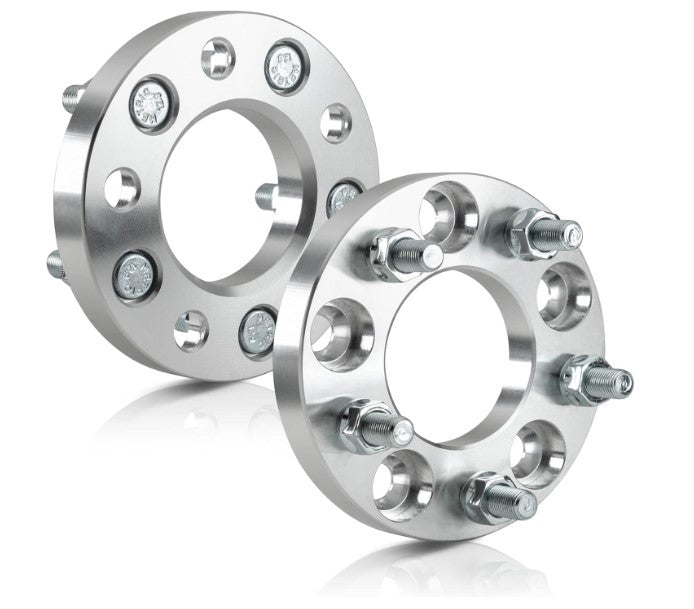 Adaptadores de rueda centrados en bujes de 5x120 a 5x112 de 17 mm de grosor + pernos de orejeta de 12x1,5 | Utilice ruedas Mercedes en un automóvil BMW