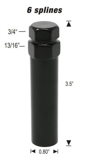Tuerca Spline Tuner Bulge Bellota 12x1.5 Negro