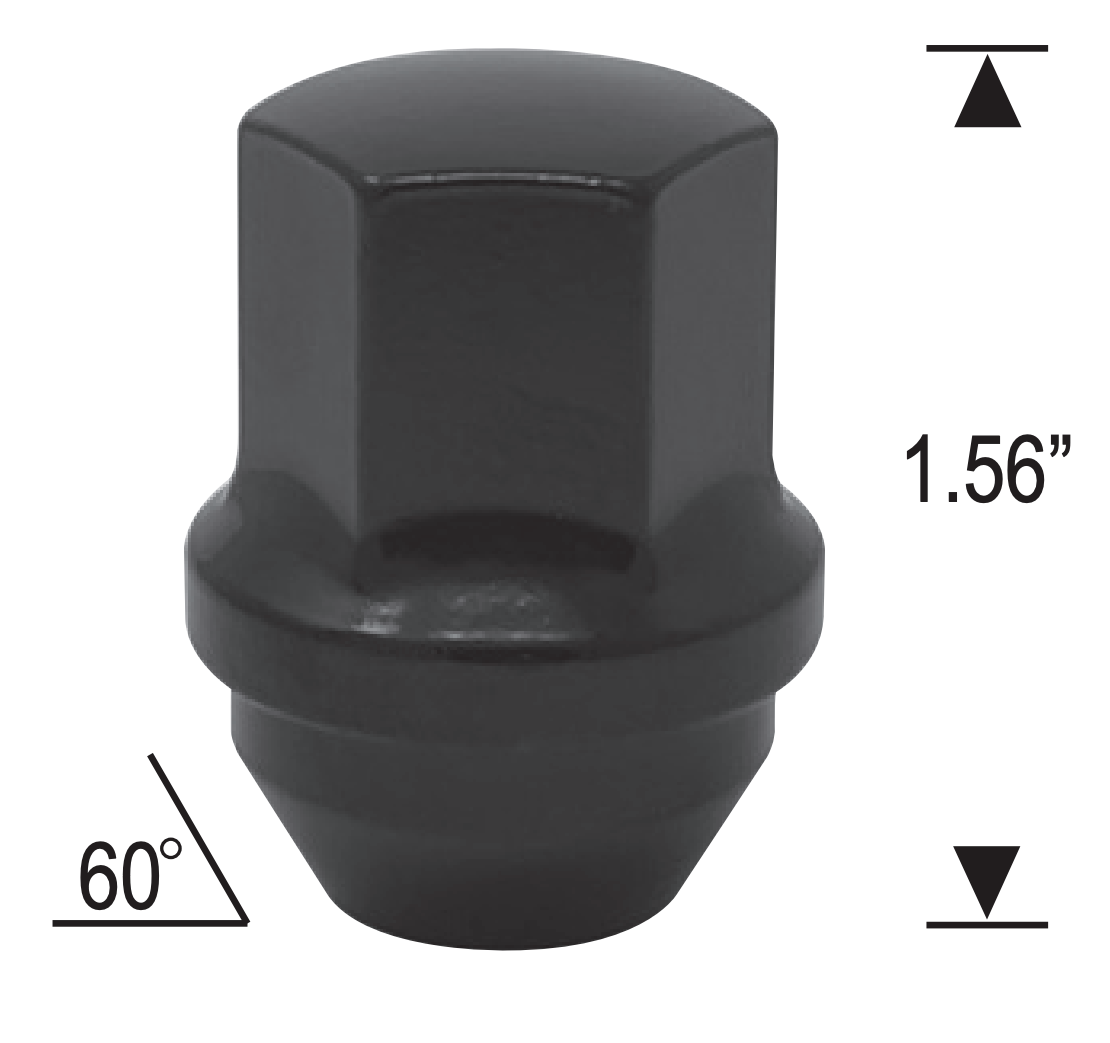23 ÉCROUS DE CROIX NOIRS OEM JEEP | 1/2-20 | EXTRÉMITÉ FERMÉE 5X5, 5X4.5, 5X5.5 COSSES BULGE ACORN PLUS 3 COSSES SUPPLÉMENTAIRES POUR JEEP 5ÈME ROUE