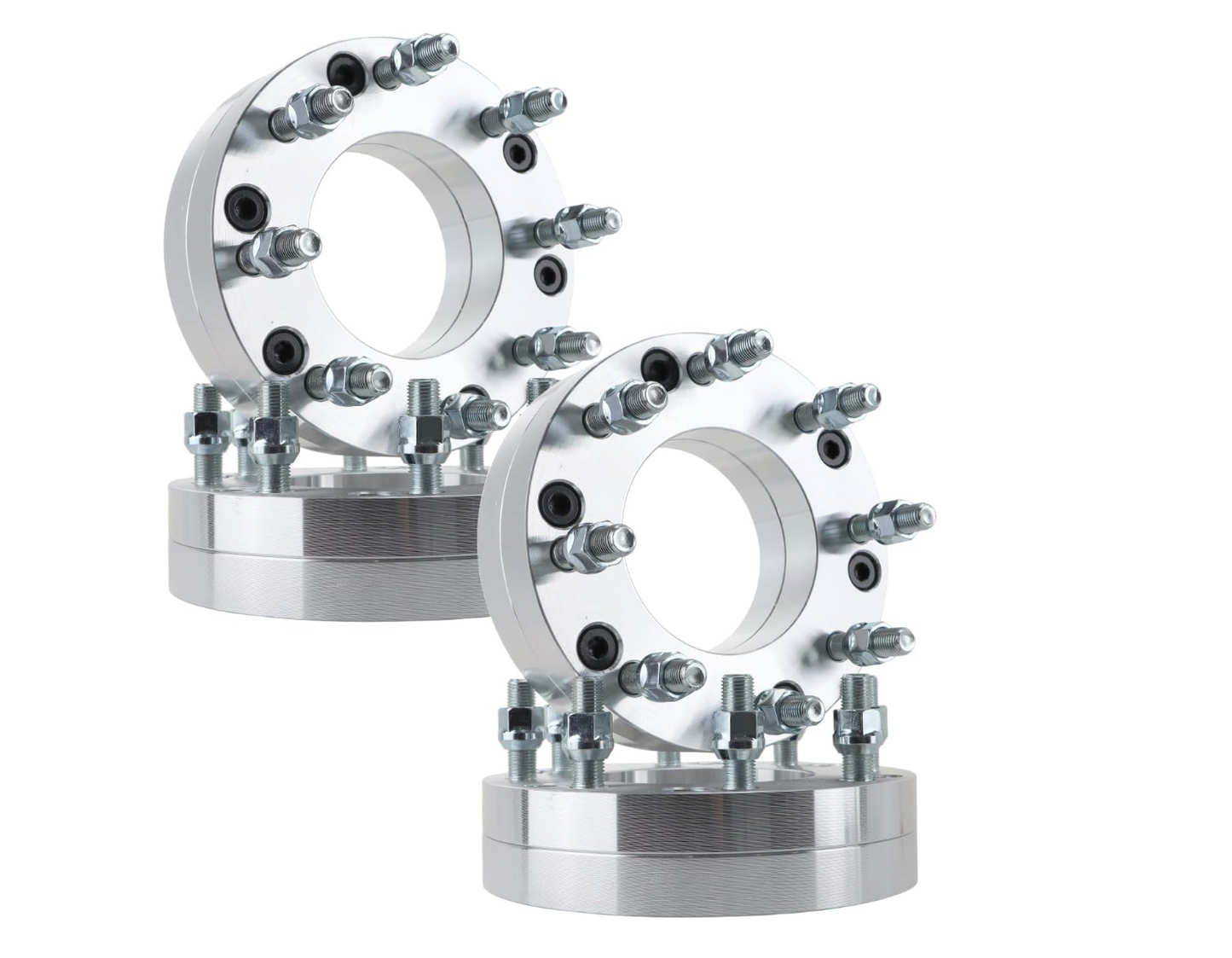 2 ADAPTADORES ESPACIADORES DE RUEDAS 5X5 A 8X6.5 | COLOQUE 8 RUEDAS DE LUG EN UN COCHE DE 5 LUG | 2" PULGADAS DE GROSOR 14X1.5