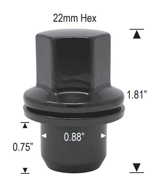 Écrous de roue OEM Land Rover Factory 14x1,5 | Convient au Range Rover LR2 LR3 LR4 Discovery Evoque