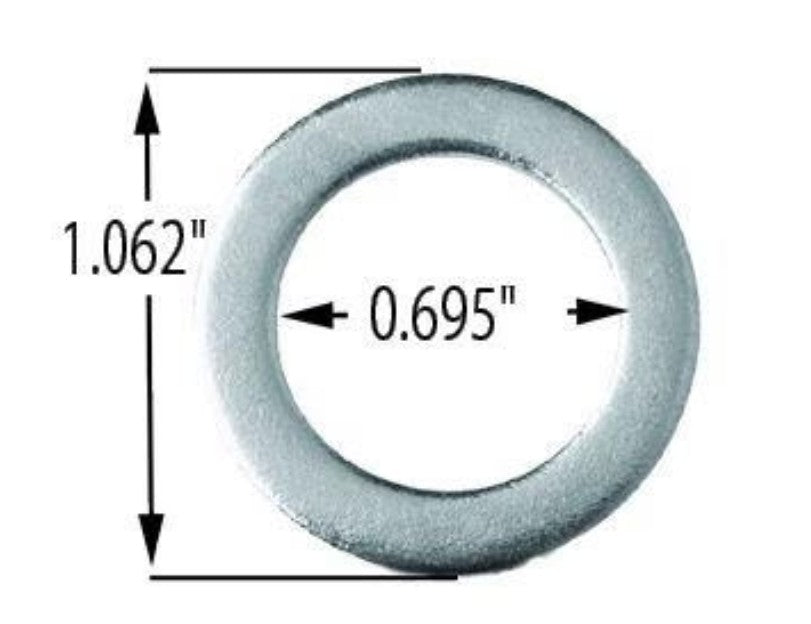 Chrome Mag Lug Nuts 1/2-20 Round Top .55" Medium Shank Washers Included