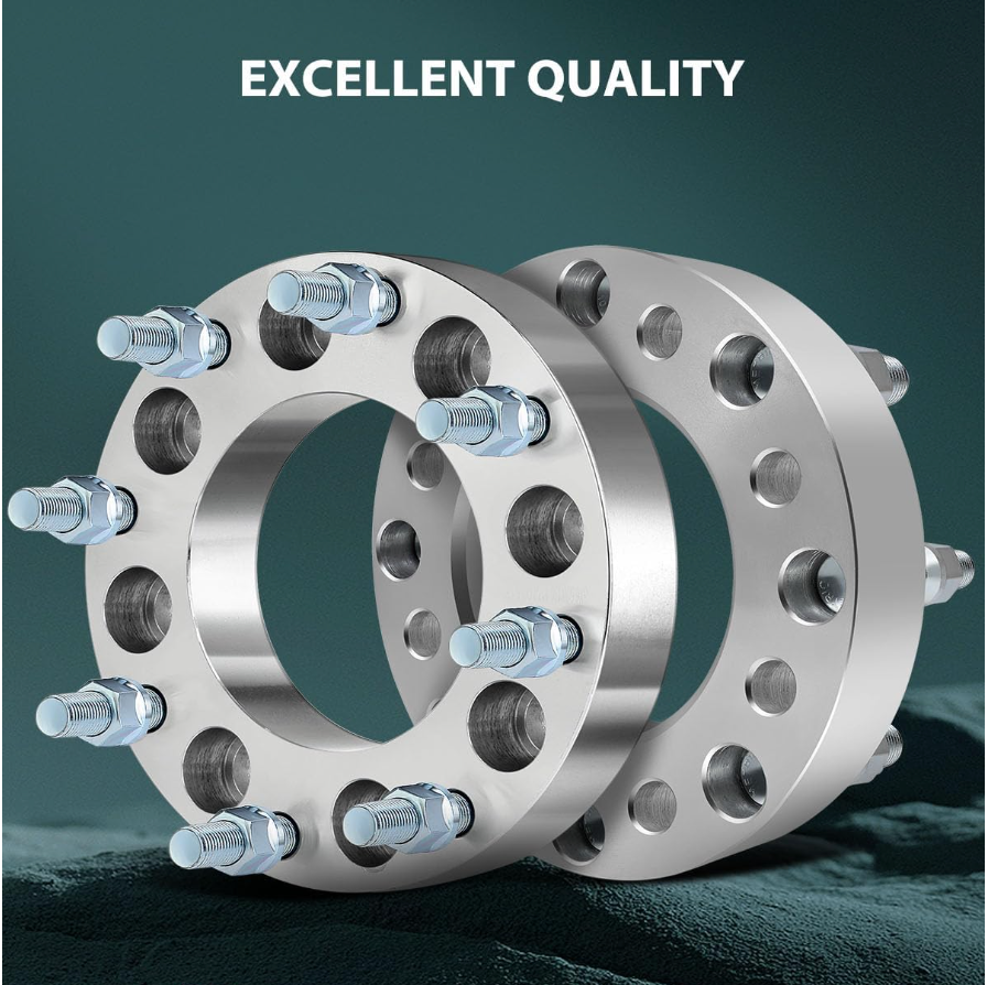 Entretoises d'adaptateurs de roue 8X6,5 à 8X180 | Goujons 14X1,5 de 1,5 pouce ou 38 mm d'épaisseur | 8X165.1 à 8X180 permet les jantes de roues Chevy GMC plus récentes sur les anciens camions Chevy GMC 8 Lug