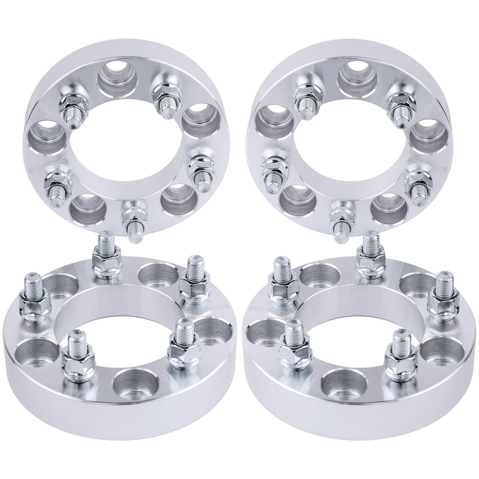 Wheel Adapters 5x4 To 5x114.3 – 25mm Thick, 12x1.5 Thread, High-Grade Aluminum