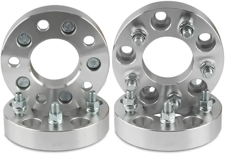 4 adaptadores de rueda, espaciadores de 5x100 a 5x108, 1 pulgada de grosor, 25 mm, use ruedas de 5x4,25 en pernos de 12x1,5 para automóvil de 5x100