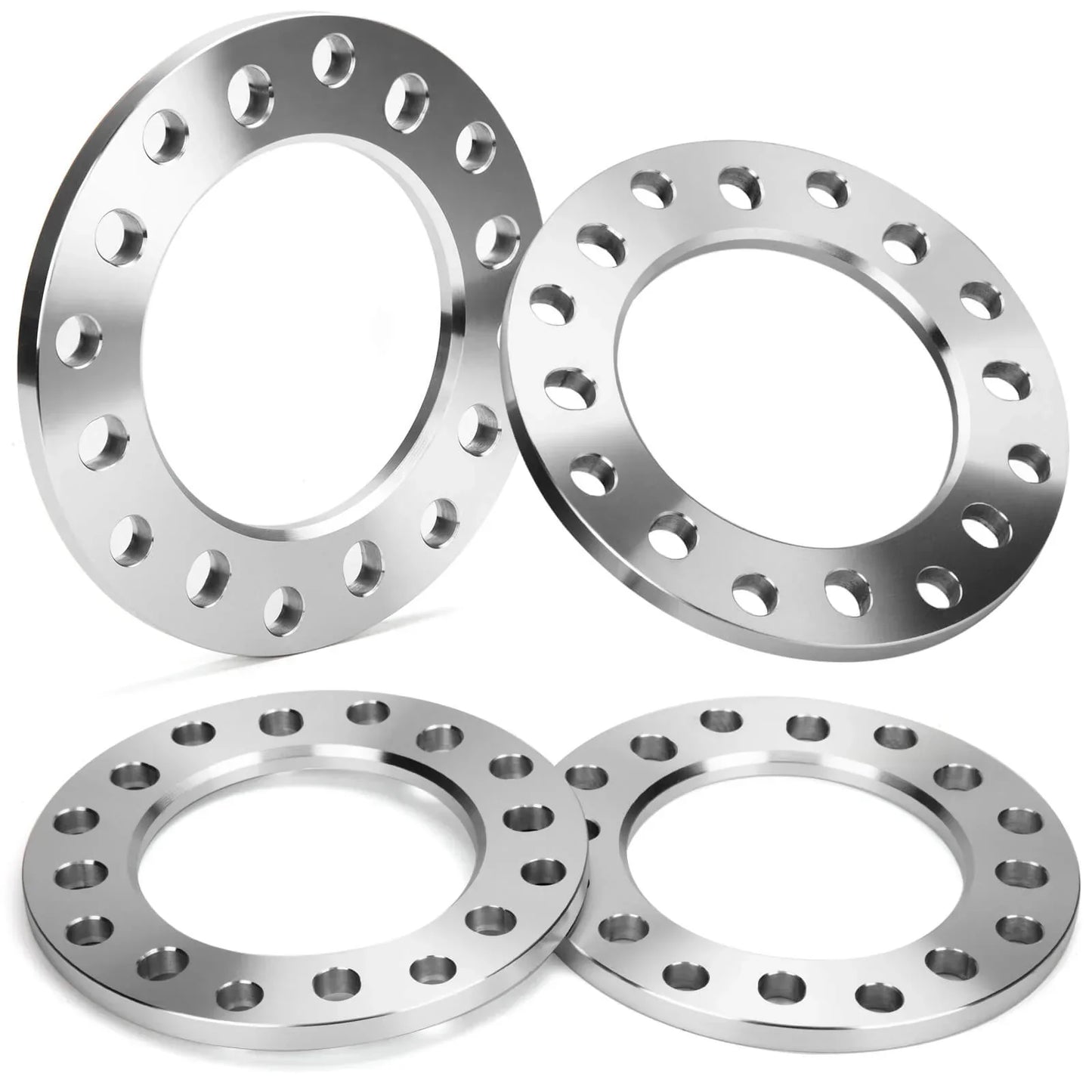 Espaciadores de rueda de aluminio centrados en cubo Billet de 8 lengüetas de 3/4 pulgadas 8x200 | Para camionetas dobles Ford F-350 2005 y posteriores