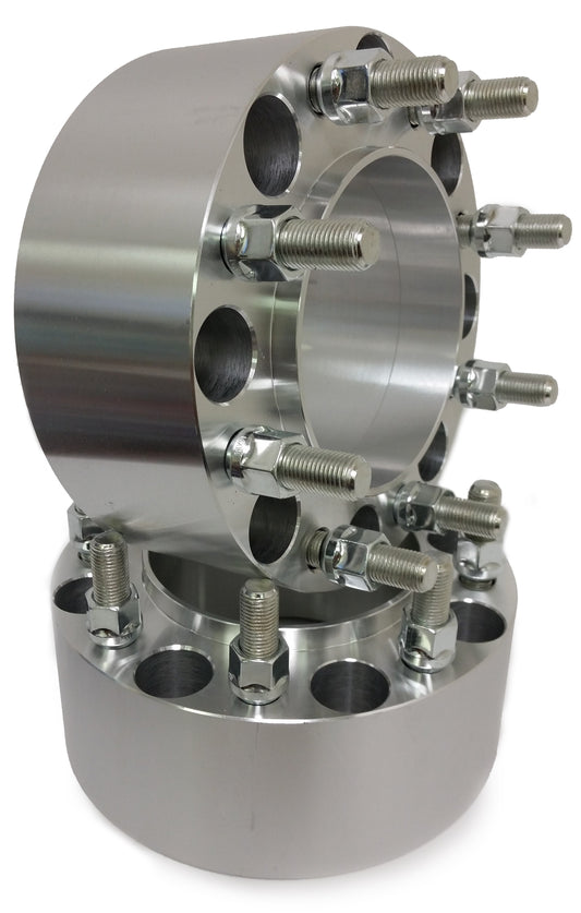 8x170 Hub Centric Wheel Spacers 2" Inch Thick 14x1.5 Grade 12.9 Studs For Ford F-250 F-350 Super Duty Excursion