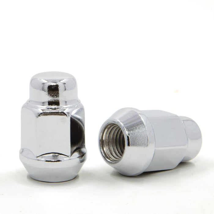 thumbnail image 2 of CWA 20pc Bulge Acorn Wheel Rim Lug Nuts – 12x1.5 Closed End Chrome – 3/4″ Hex 60° Conical Seat 2 of 5