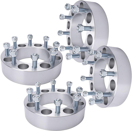 Adaptateurs de roue 8 x 180 à 8 x 6,5, entretoises de 3,8 cm d'épaisseur, goujons 14 x 1,5, 8 x 180 à 8 x 165,1, permettent les jantes de roues Chevy GMC plus anciennes sur les camions Chevy GMC 8 cosses les plus récents.
