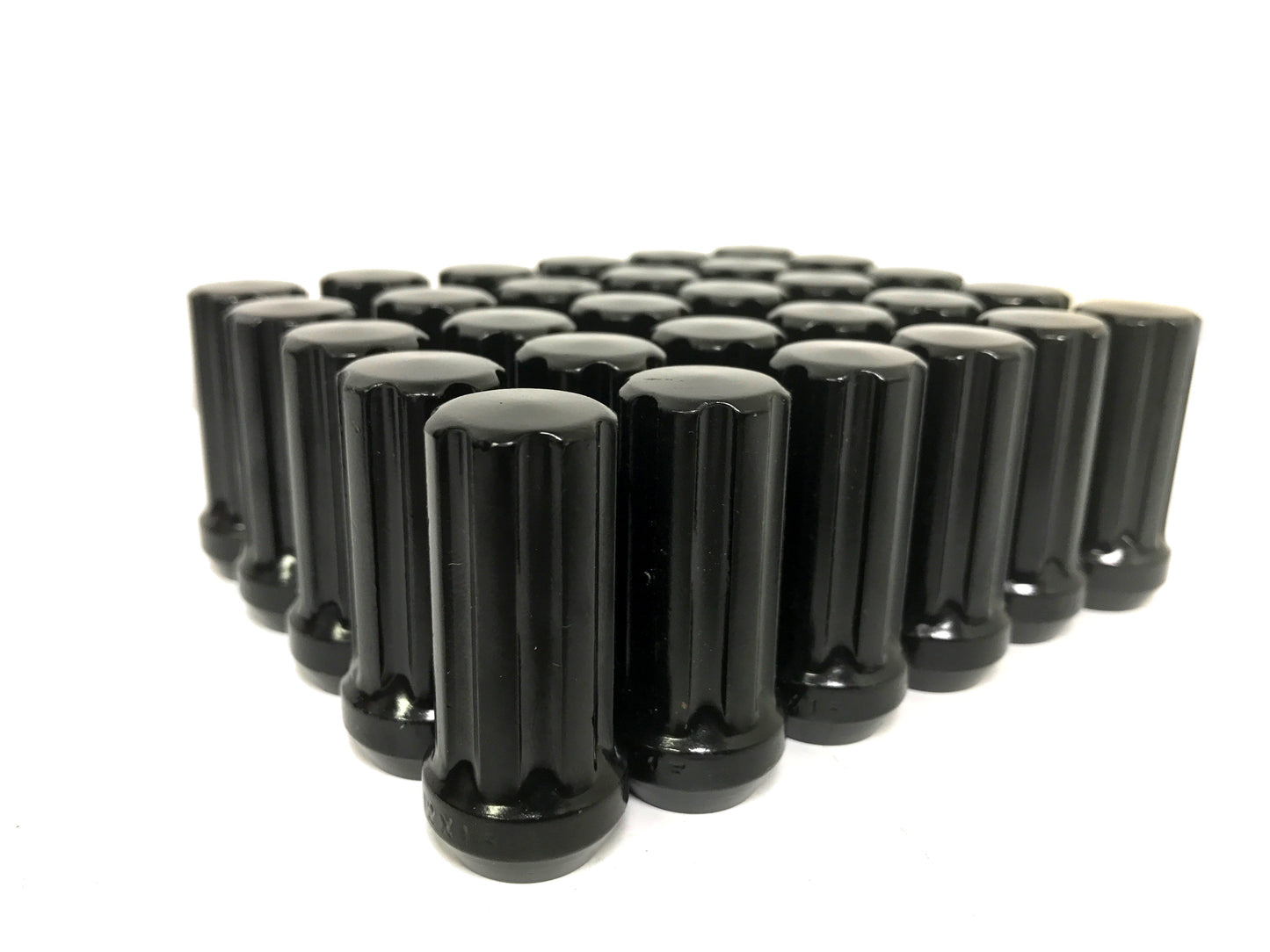 32 TUERCAS ESTRIADAS NEGRAS 9/16-18 | SE ADAPTA A RUEDAS DODGE RAM AFTERMARKET DE 8 LUGS 8X6.5