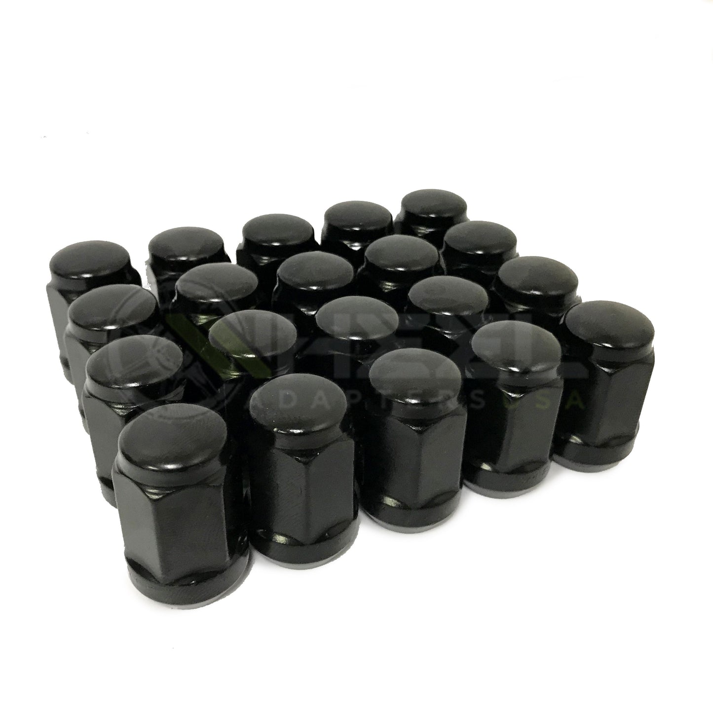 20 écrous de roue de camion 9/16 pour Dodge Durango Dakota Ram 1500 Raider 1,38" de hauteur 3/4 Hex