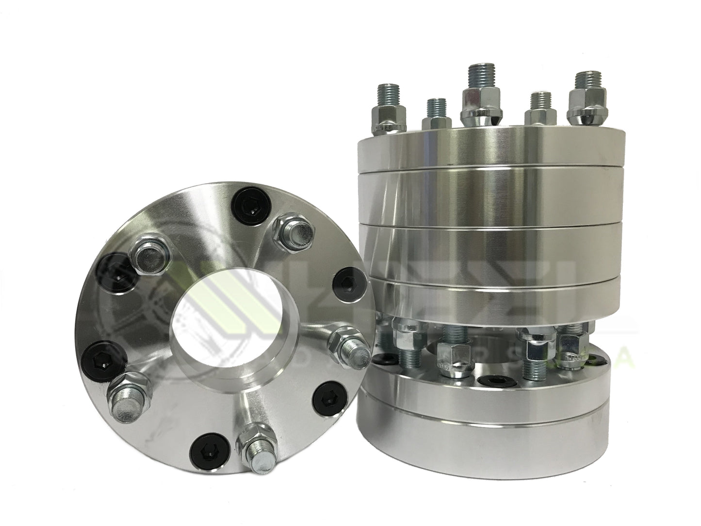 6x120 To 5x4.75 Wheel Spacer Adapters 14x1.5 Studs 2" Inch Thick | Use 5x120.7 Wheels On 6x4.75 Trucks