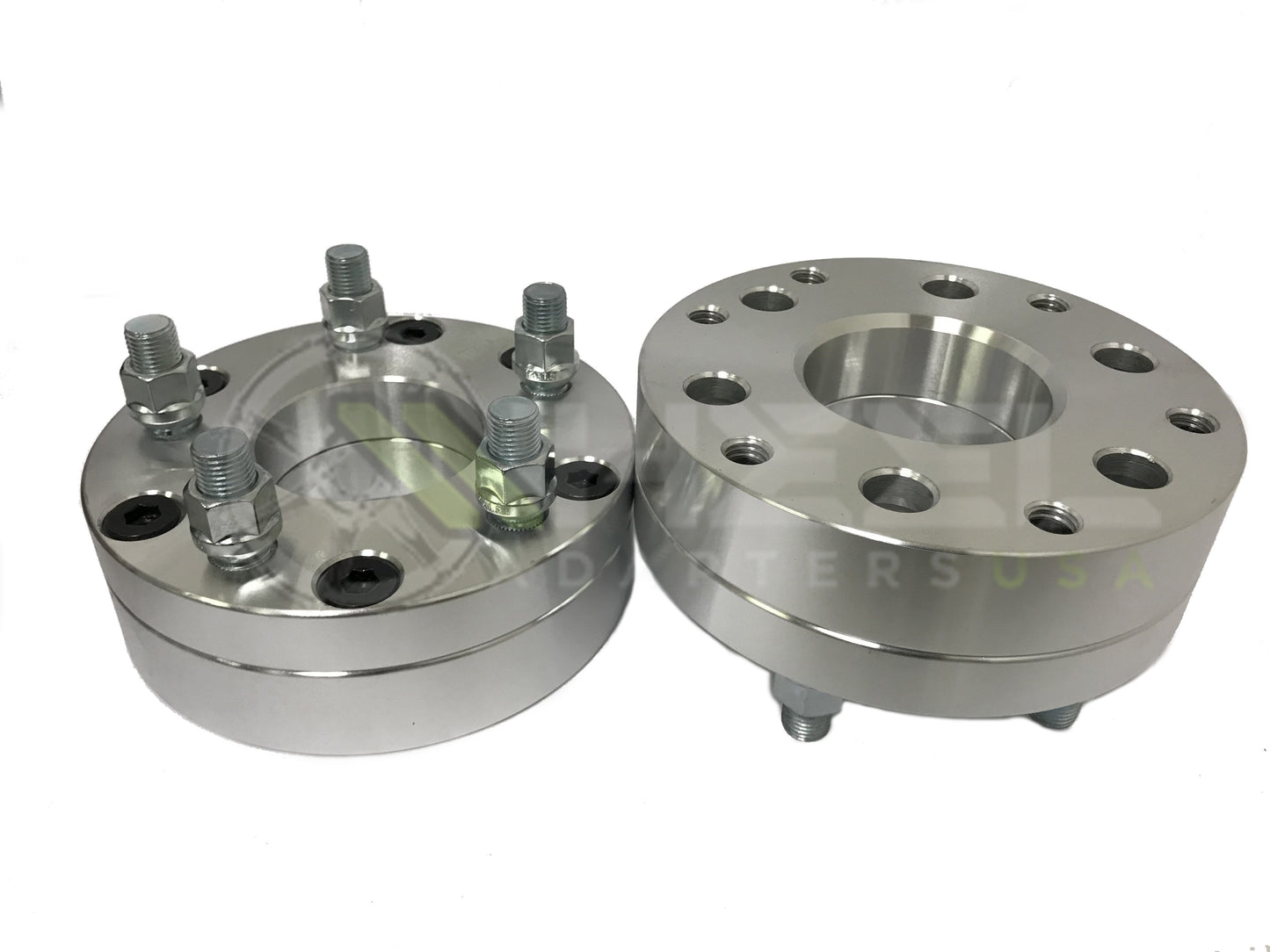 6x120 To 5x4.75 Wheel Spacer Adapters 14x1.5 Studs 2" Inch Thick | Use 5x120.7 Wheels On 6x4.75 Trucks