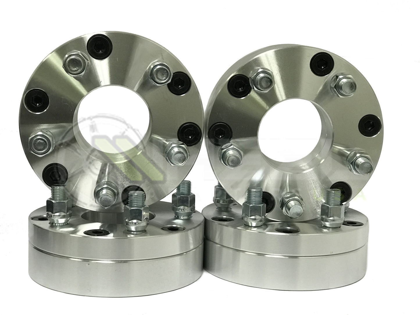 6x120 To 5x4.75 Wheel Spacer Adapters 14x1.5 Studs 2" Inch Thick | Use 5x120.7 Wheels On 6x4.75 Trucks