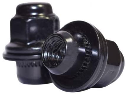 16 Écrous de roue Nissan OEM Black Factory Mag Style 12x1,25 | Pour les voitures Nissan à 4 pattes