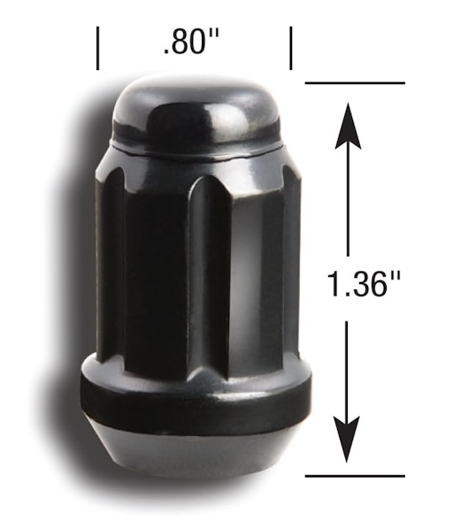 Tuerca Spline Tuner Bulge Bellota 12x1.5 Negro