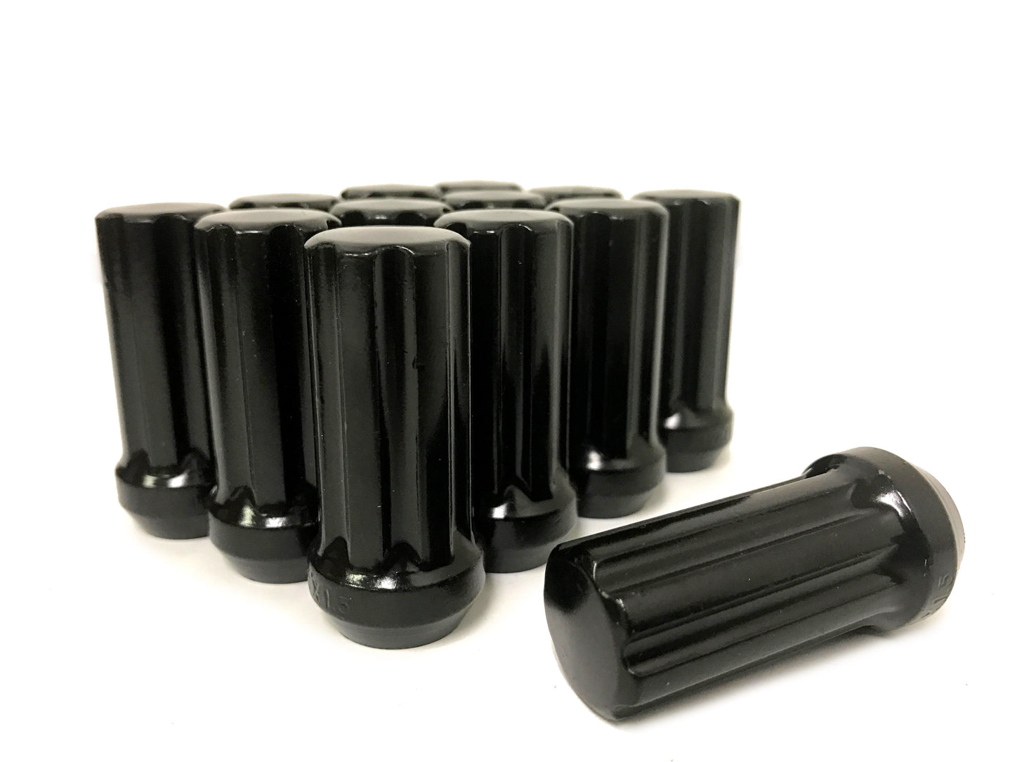 32 TUERCAS ESTRIADAS NEGRAS 9/16-18 | SE ADAPTA A RUEDAS DODGE RAM AFTERMARKET DE 8 LUGS 8X6.5