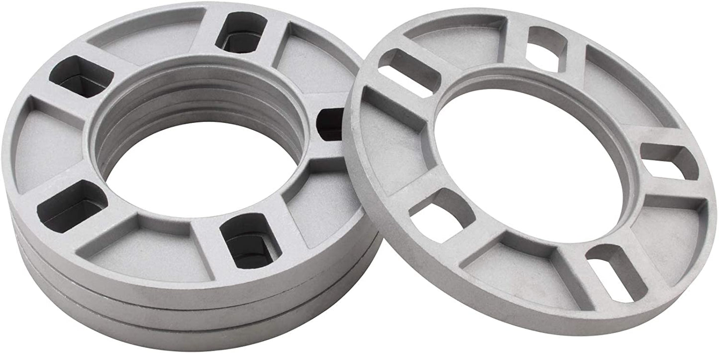 (4) UNIVERSAL 5 LUG WHEEL SPACERS 1/2" INCH THICK OR 13MM Fits Most 5 lug vehicles