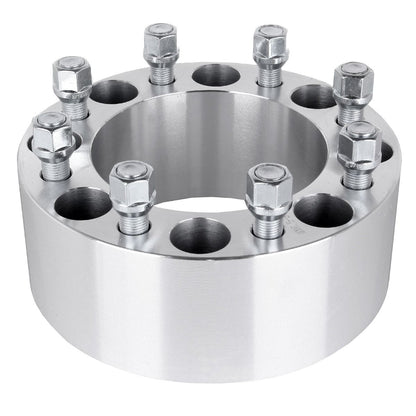 8X6.5 Chevy GMC Wheel Spacers Adapters 4 Inches Thick |  Fits Most 8 Lug Silverado Sierra 2500 3500 HD (8X165.1) 14X1.5 100mm