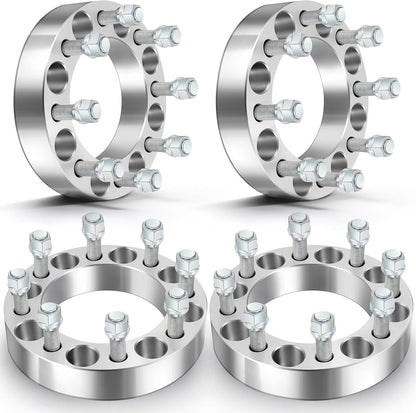 8x6.5 To 8x170 Wheel Adapters 1.5" Inch or 38mm 14X1.5 Studs 8x165.1 To 8x170 Use Ford F-250 F-350 Super Duty Wheels On Chevy GMC RAM 8x6.5 Trucks