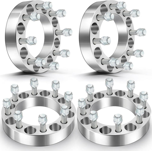 8x6.5 To 8x170 Wheel Adapters 1.5" Inch or 38mm 14X1.5 Studs 8x165.1 To 8x170 Use Ford F-250 F-350 Super Duty Wheels On Chevy GMC RAM 8x6.5 Trucks