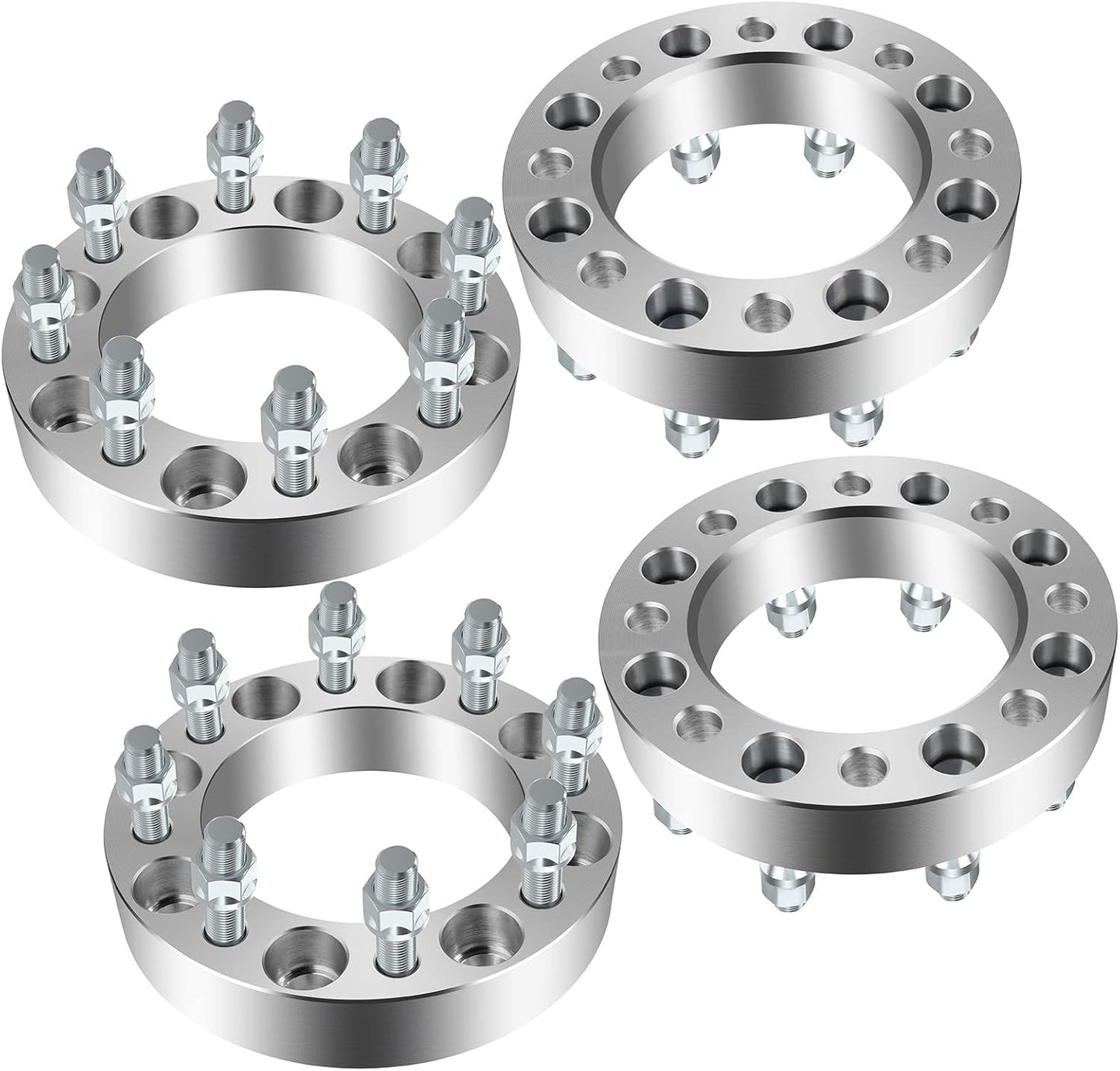 8x6.5 To 8x170 Wheel Adapters 1.5" Inch or 38mm 14X1.5 Studs 8x165.1 To 8x170 Use Ford F-250 F-350 Super Duty Wheels On Chevy GMC RAM 8x6.5 Trucks