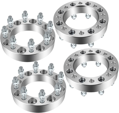 8x6.5 To 8x170 Wheel Adapters 1.5" Inch or 38mm 14X1.5 Studs 8x165.1 To 8x170 Use Ford F-250 F-350 Super Duty Wheels On Chevy GMC RAM 8x6.5 Trucks