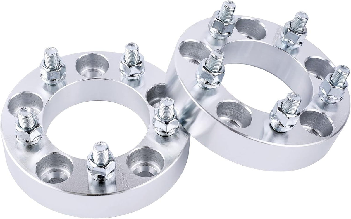 5X5.5 Jeep Wheel Spacers Adapters 1.5 Inch 1/2x20 Fits Cj2 Cj3 Cj4 Cj5 Cj6 Cj7 Scrambler 108mm Bore Grade 12.9 Studs