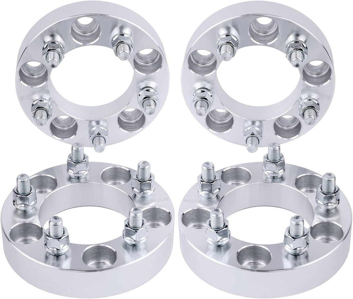 5X5.5 Jeep Wheel Spacers Adapters 1.5 Inch 1/2x20 Fits Cj2 Cj3 Cj4 Cj5 Cj6 Cj7 Scrambler 108mm Bore Grade 12.9 Studs