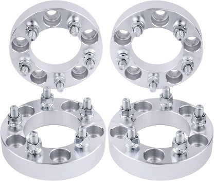 5X5.5 Jeep Wheel Spacers Adapters 1.5 Inch 1/2x20 Fits Cj2 Cj3 Cj4 Cj5 Cj6 Cj7 Scrambler 108mm Bore Grade 12.9 Studs