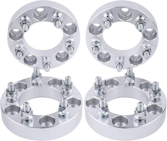 5X5.5 Jeep Wheel Spacers Adapters 1.5 Inch 1/2x20 Fits Cj2 Cj3 Cj4 Cj5 Cj6 Cj7 Scrambler 108mm Bore Grade 12.9 Studs