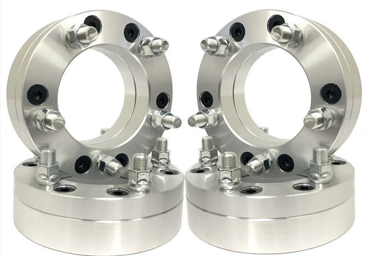 Wheel Adapters 6X135 To 5X5 | Use 5x127 Wheels On 6 Lug FORD Trucks |  2" Thick 14X1.5 Studs