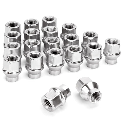 Nissan Extended Thread Lug Nuts Set Open end NHRA regulation racing lugs | Perfect for Spacers without Studs 12x1.25 gives you extra thread turns