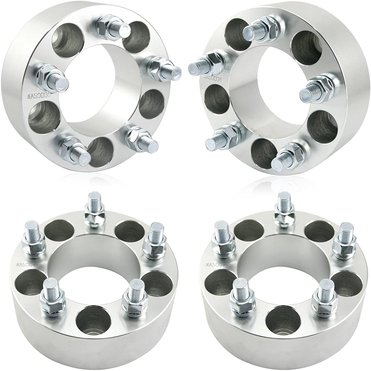 5X5.5 Wheel Spacers Adapters 2 Inch or 50mm 1/2X20 Fits Ford Suzuki Dodge Jeep Forged
