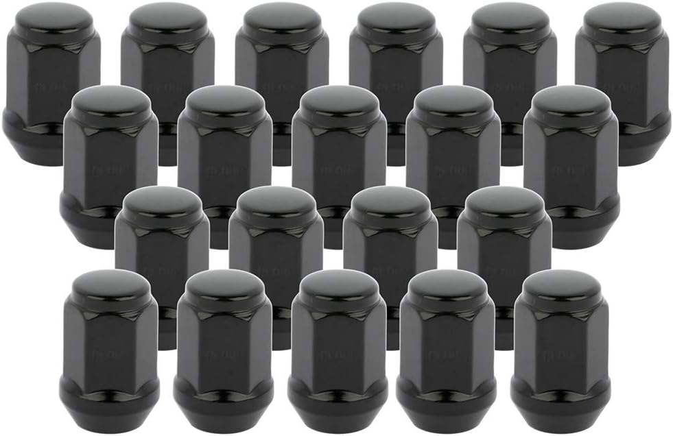 Écrou de roue renflé 12x1,5 noir 3/4" hexagonal
