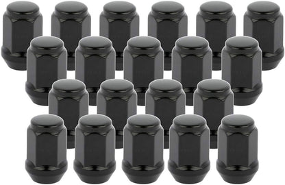 Écrou de roue renflé 12x1,5 noir 3/4" hexagonal