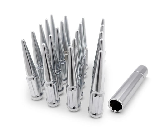 20 TUERCAS CROMADAS PARA JEEP | ESTRIA ANTIRROBO 1/2"-20 | SE ADAPTA AL 95% DE TODOS LOS JEEP, WRANGLER, CHEROKEE, GRAND CHEROKEE TJ, YJ, JK,CJ 