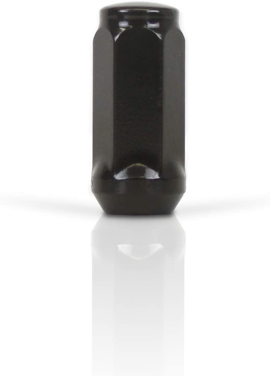 32 ÉCROUS DE COSSE BULGE NOIR 14X1,5 | Convient aux jantes de rechange CHEVY et GMC à 8 écrous.