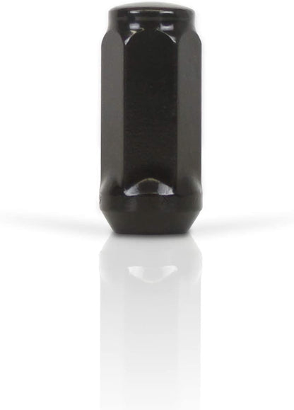 32 ÉCROUS DE COSSE BULGE NOIR 14X1,5 | Convient aux jantes de rechange CHEVY et GMC à 8 écrous.