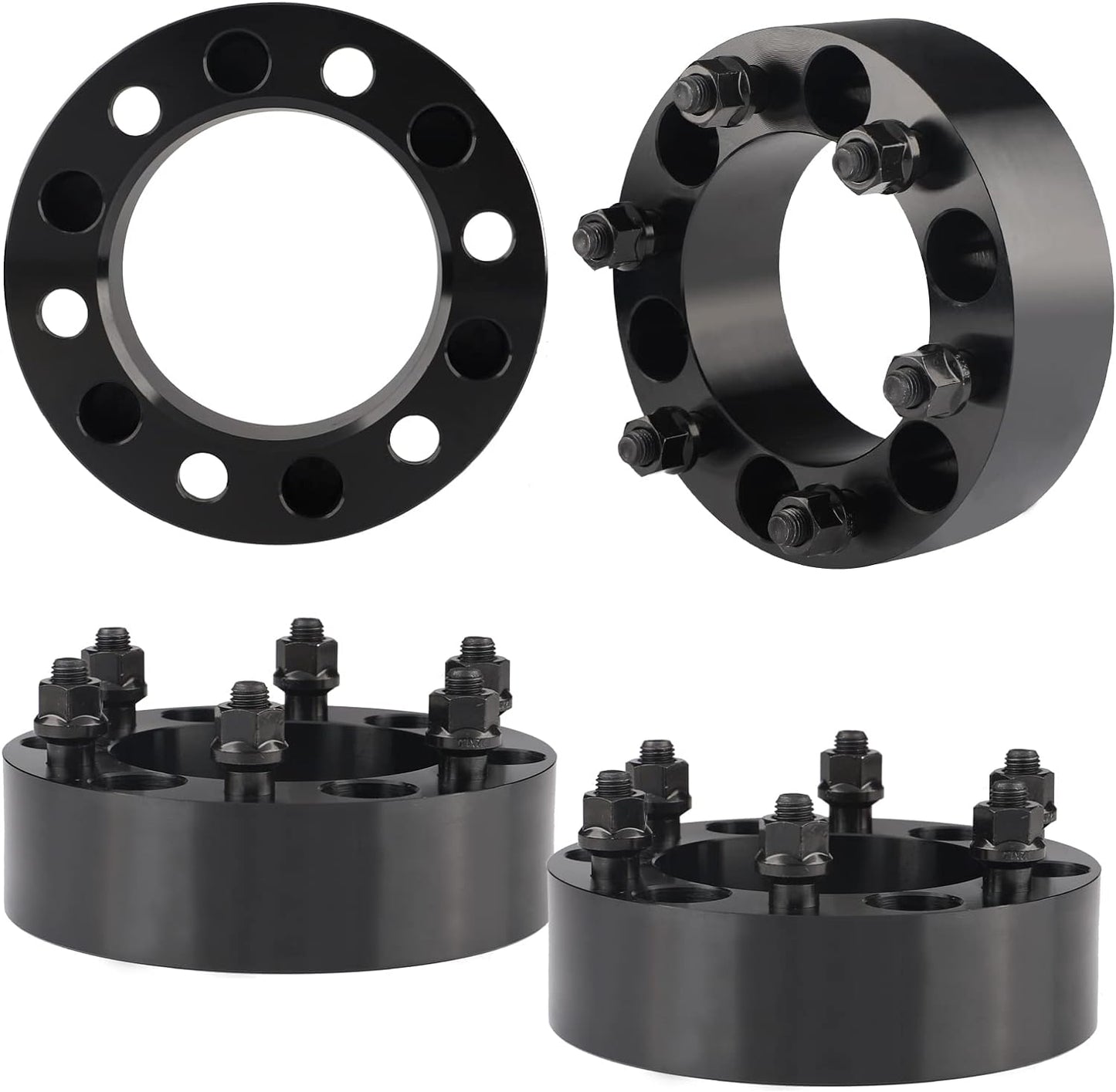 4 espaciadores de rueda centrados en cubos Toyota 6x5,5 2 pulgadas para FJ Cruiser, Tacoma, 4 Runner 50 mm 6x139,7