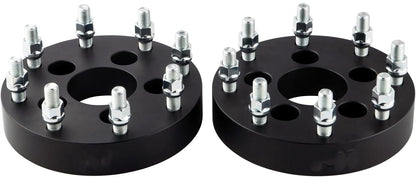 2 ADAPTADORES ESPACIADORES DE RUEDAS 5X5 A 8X6.5 | COLOQUE 8 RUEDAS DE LUG EN UN COCHE DE 5 LUG | 2" PULGADAS DE GROSOR 14X1.5