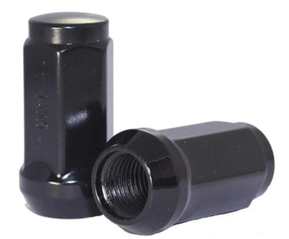Tall Bulge Acorn Lug Nut 12x1.5 Black 3/4" Hex