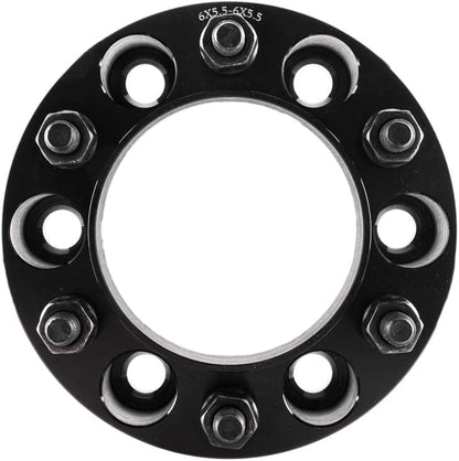 1 Hub Centric 6x5.5 Toyota Wheel Spacers 1" to 3" Inches Thick Fits Fj Cruiser, Tacoma, 4Runner, 6 Lug Tundra 12x1.5