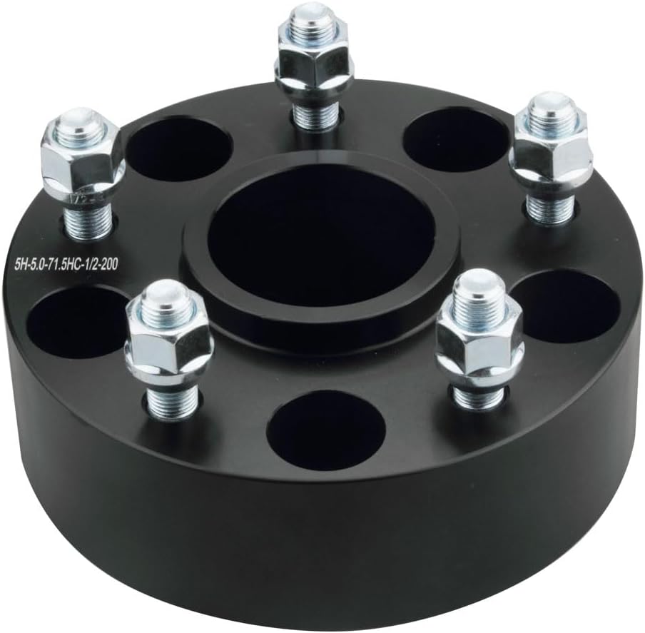 5x108 Hub Centric Wheel Spacers 14x1.5 Studs 2" Inch Thick or 50mm AKA 5x4.25 Fits Ford Lincoln Land Rover Jaguar Volvo